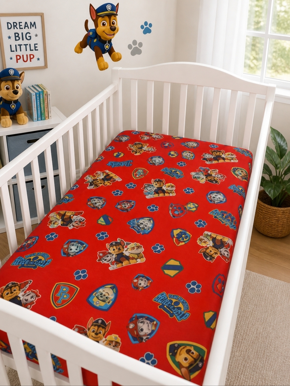 Nickelodeon Red Paw Patrol Crib Sheets